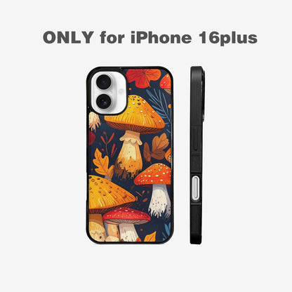 iPhone 16 Plus Case — Bold Autumn Mushroom Bold Autumn Mushroom, Custom Designed Case Cover