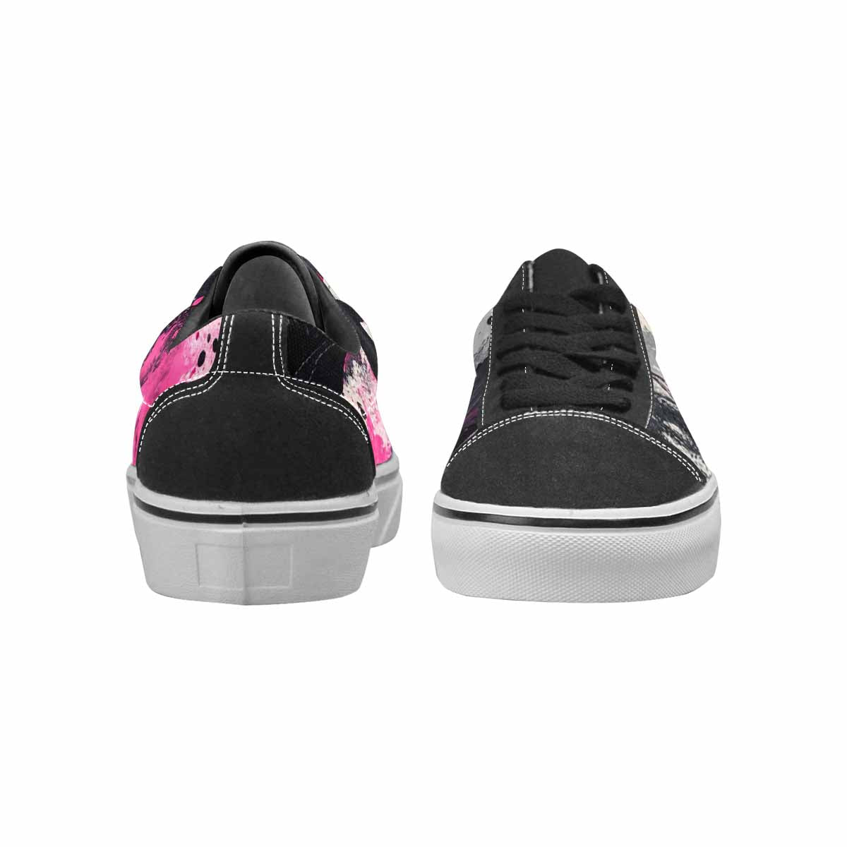 WOMEN'S Zebra Stripe Burst Lace-Up Canvas Vivid Custom Sneakers