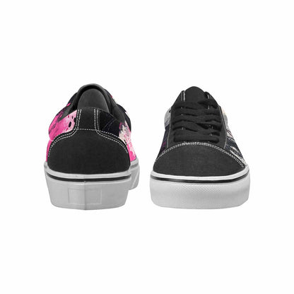 WOMEN'S Zebra Stripe Burst Lace-Up Canvas Vivid Custom Sneakers