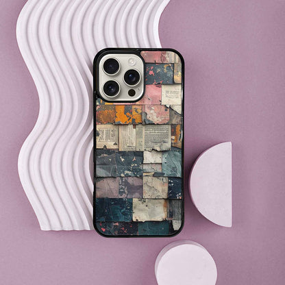 iPhone 16 Pro Max Case — Distressed Grunge Texture Pattern Hundreds Of, Personalized Phone Case