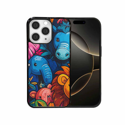 iPhone 15 Pro Max Case — Cartoon Animal Characters, Unique Phone Case Design