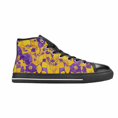 MEN'S Intersex Flag Color High Top Canvas Dreamcore Custom Sneakers