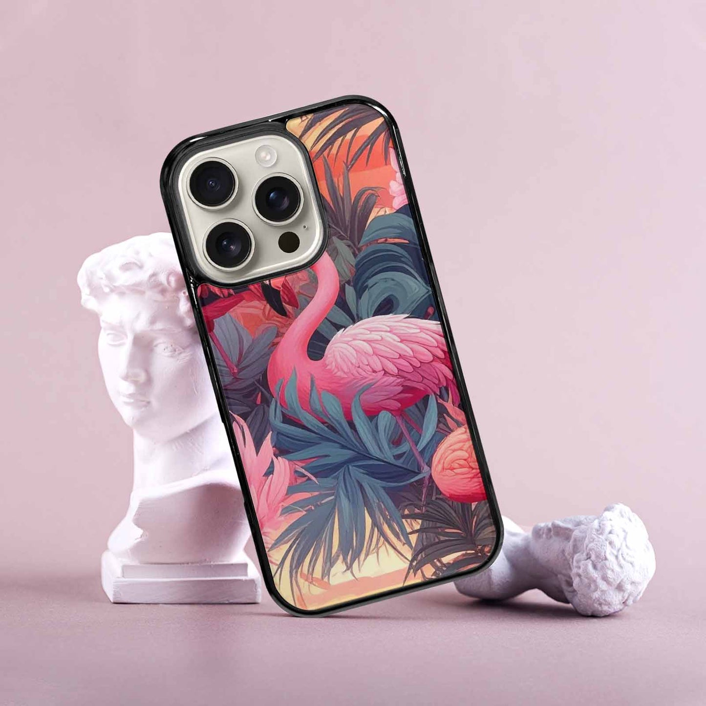 iPhone 16 Pro Case — Flamingo Tropical Flamingo Tropical Pattern Hundreds, Unique Phone Case Design