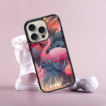 iPhone 16 Pro Case — Flamingo Tropical Flamingo Tropical Pattern Hundreds, Unique Phone Case Design