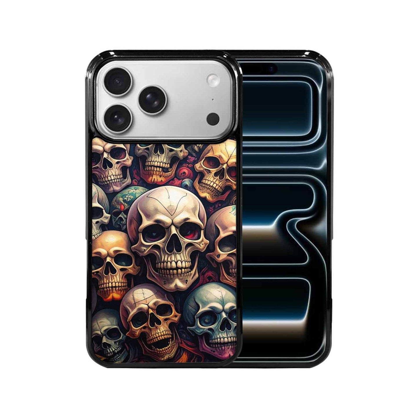 iPhone 17 Pro Max Case — Skull Dark Art Gothic Print Gothic, Custom Print Case Cover