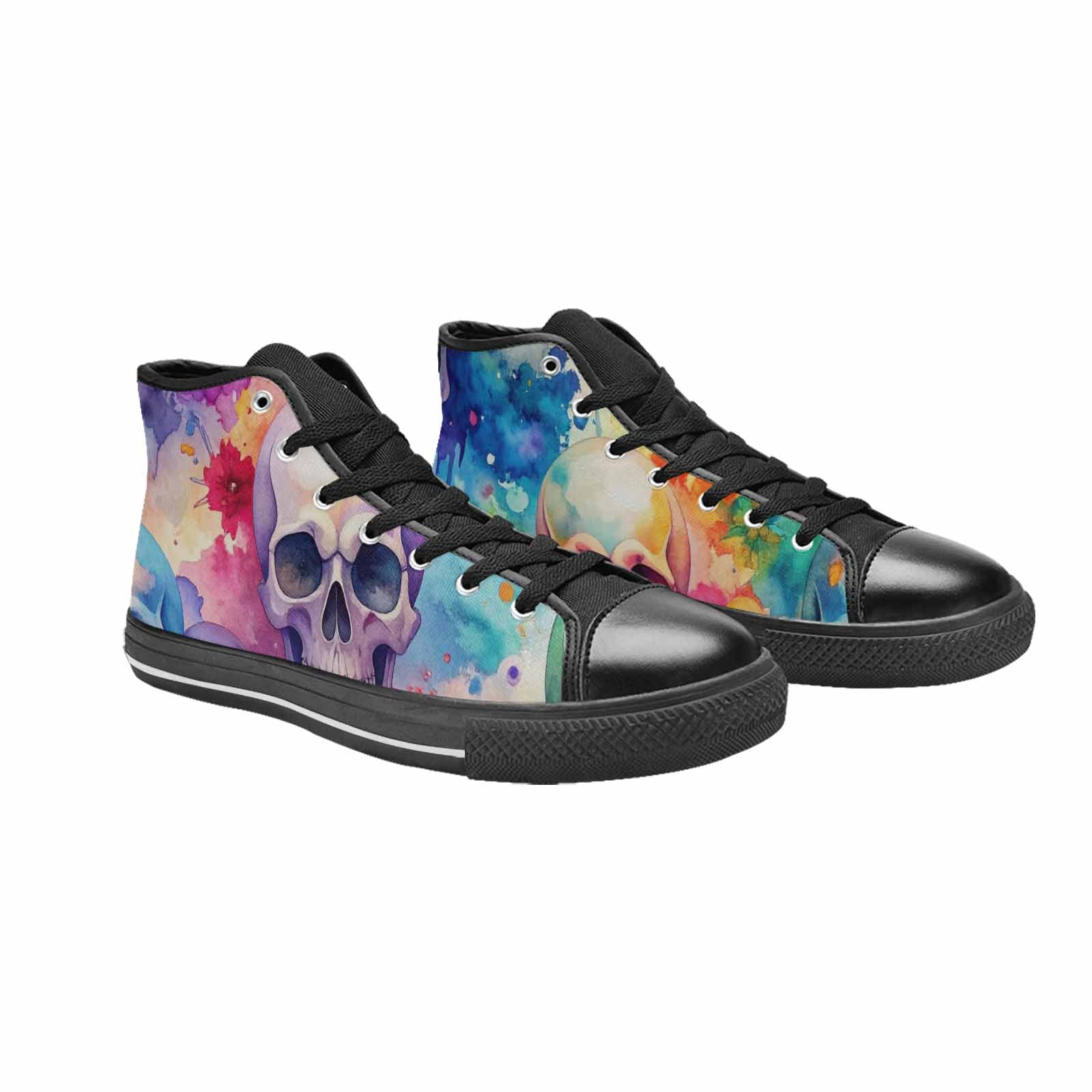 MEN'S Kulls - Watercolor High Top Canvas Aesthetic Custom Sneakers