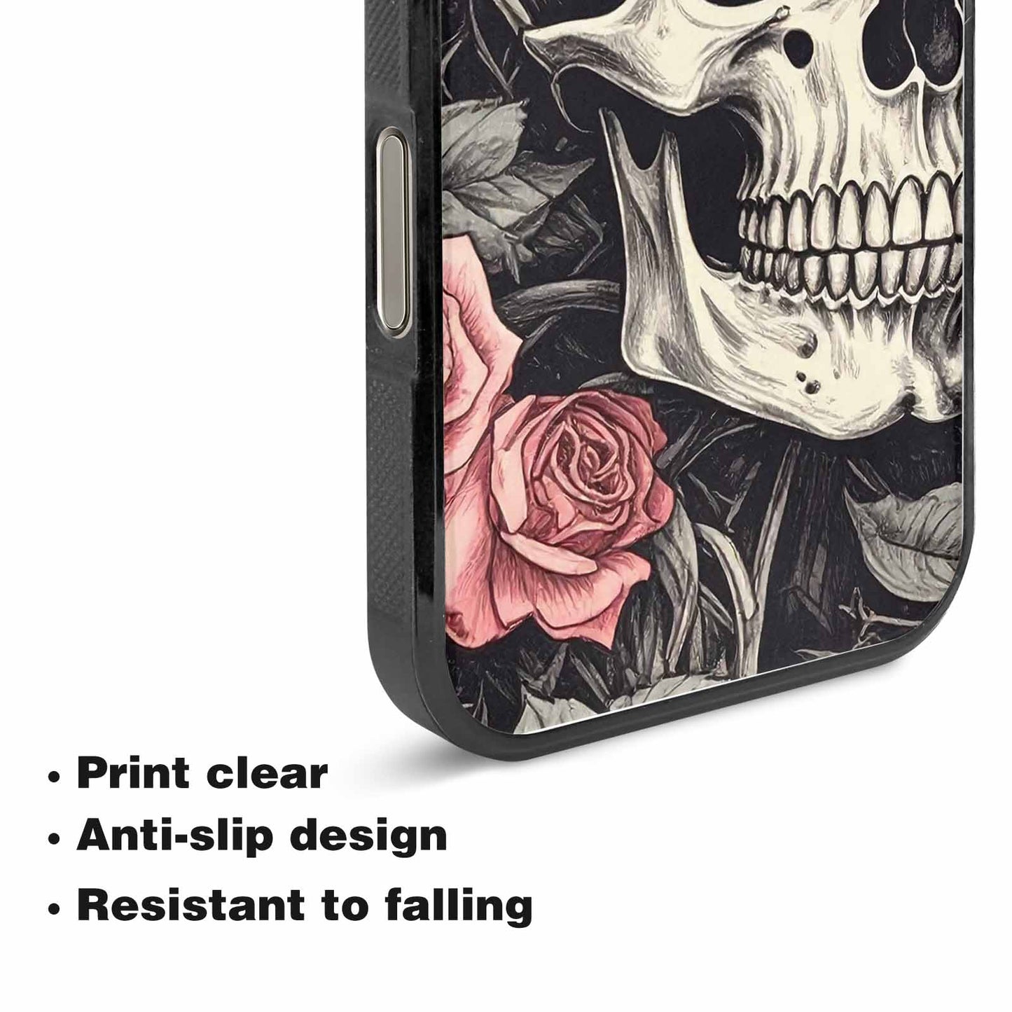 iPhone 15 Pro Max Case — 20 Skulls Overlapping Seamless Tileable Pattern, Personalized Phone Case