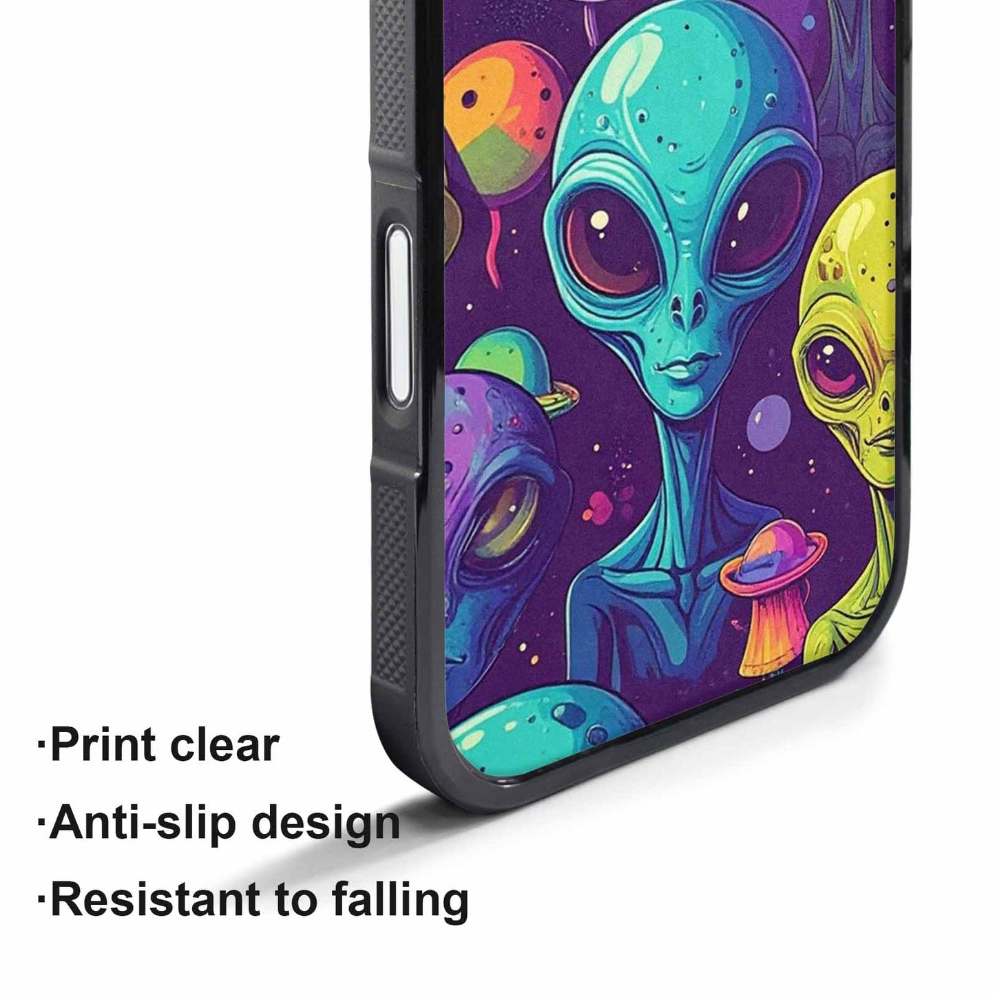 iPhone 17 Air Case — Alien Ufo Cartoon Art Alien Scifi, Custom Made Phone Cover