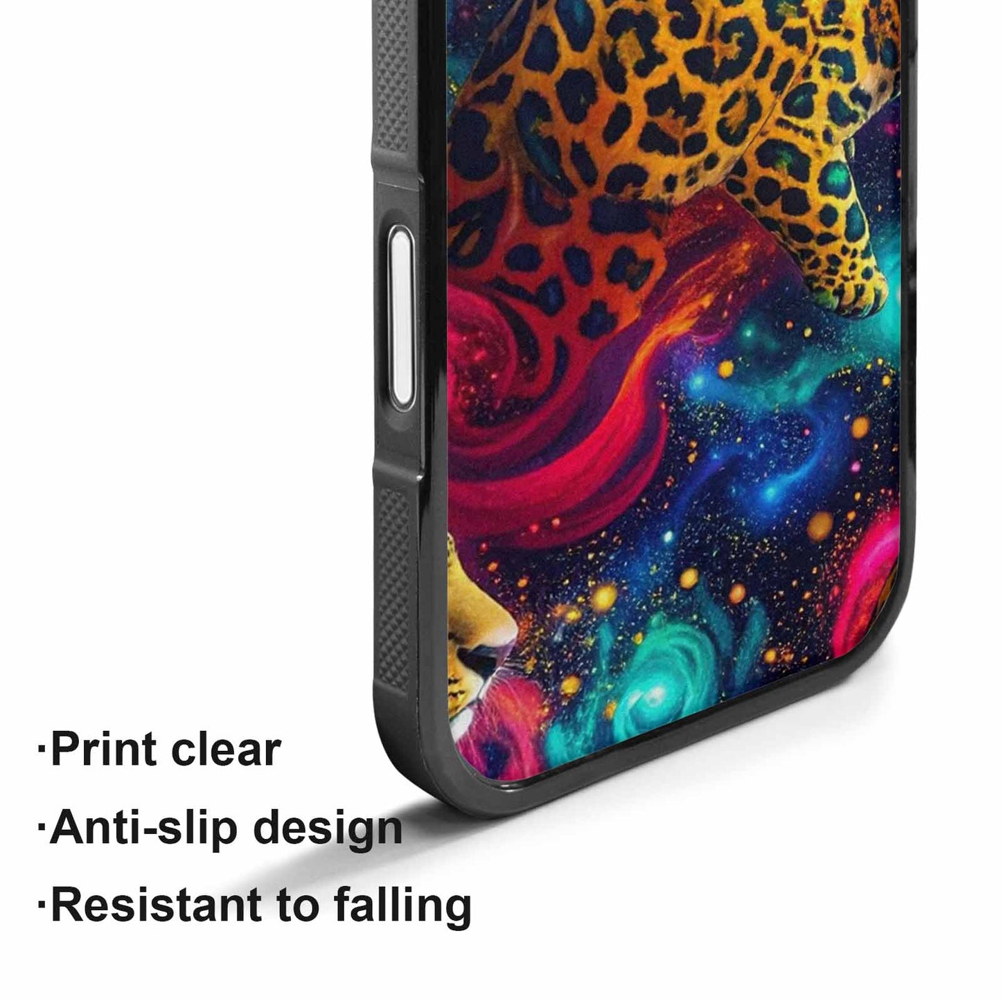 iPhone 17 Case — Leopard Print Galaxy Seamless Animal Print, Custom Print Case Cover