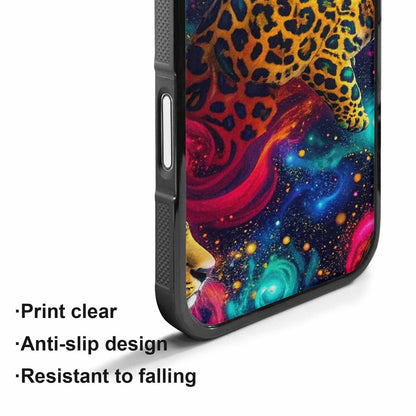 iPhone 17 Case — Leopard Print Galaxy Seamless Animal Print, Custom Print Case Cover