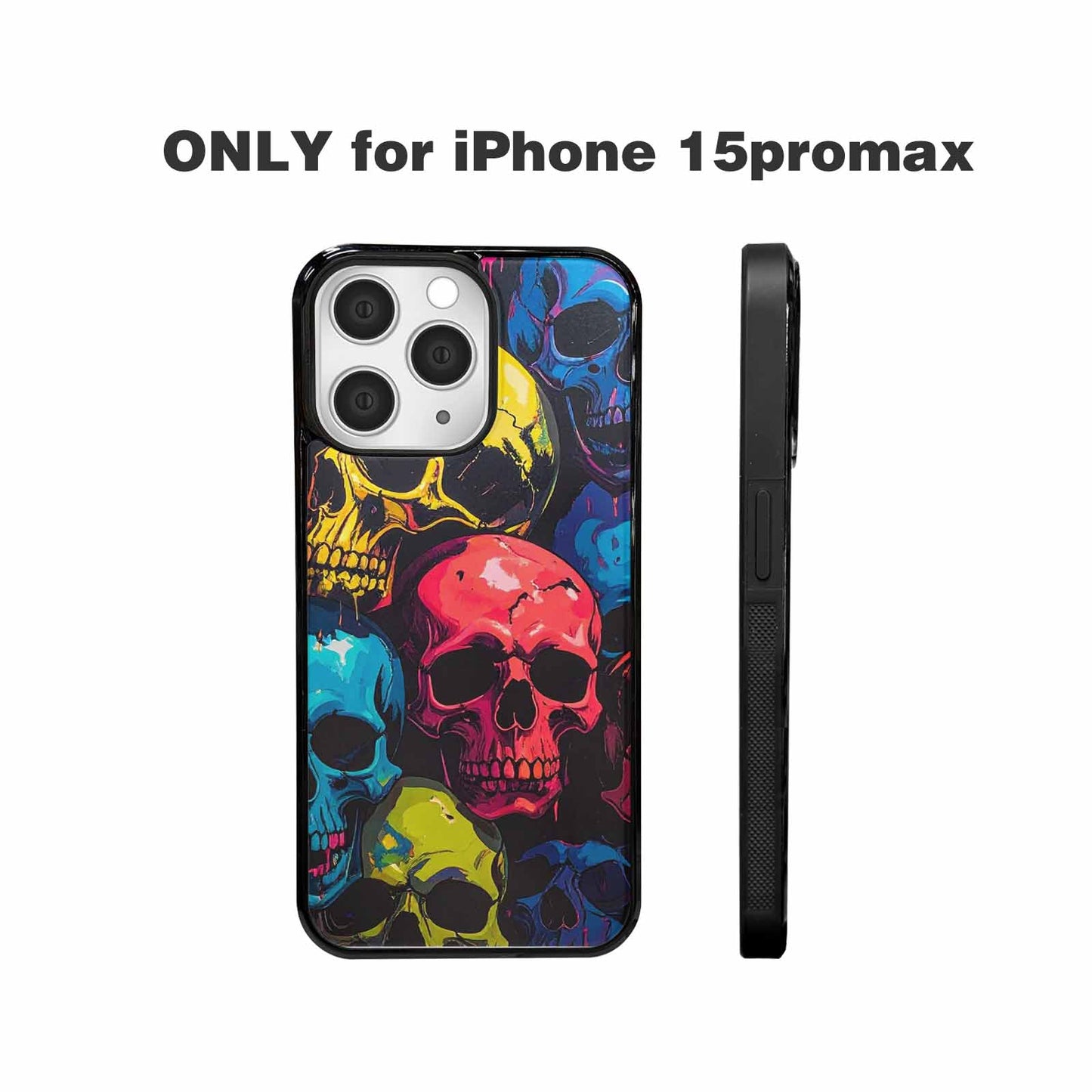 iPhone 15 Pro Max Case — 1000s Of Skulls Digital Camo Drip, Customized Protective Case