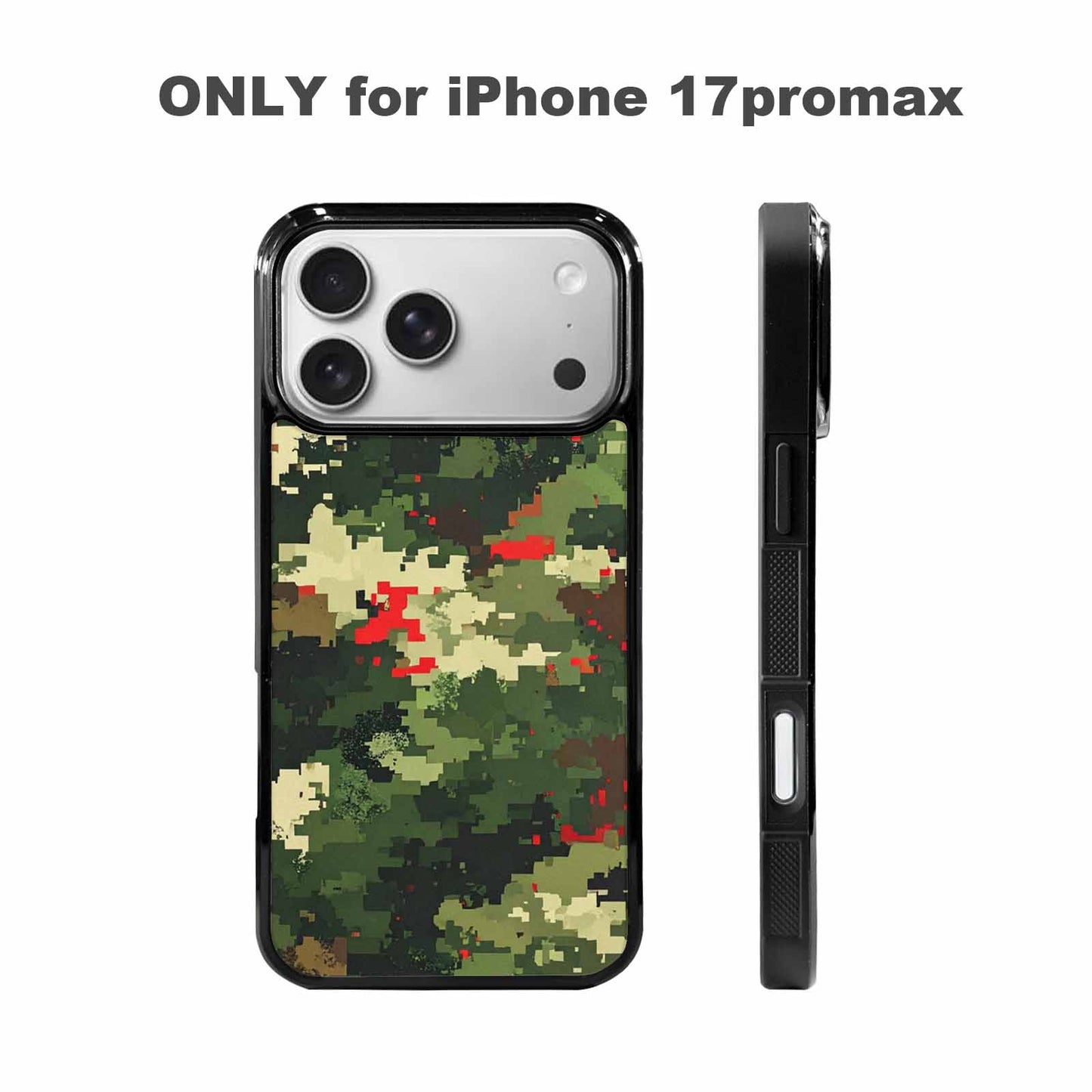iPhone 17 Pro Max Case — Small Military Camouflage Blotch Camo, Customized Protective Case