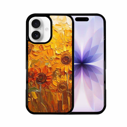 iPhone 17 Case — Impressionist Sunflower Brushstroke Pattern Floral, Custom Art Phone Cover