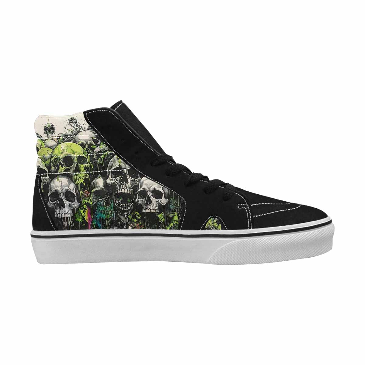 MEN'S Rainbow From Skull S High Top Canvas Surreal Shoes