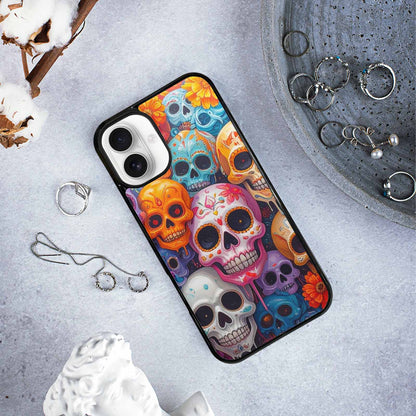 iPhone 16 Plus Case — Sugar Skullsmelting Sugar Skulls 9h5, Customized Protective Case