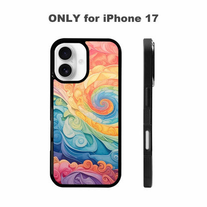 iPhone 17 Case — Tie Dye Swirls Tie Dye Tie, Custom Printed Phone Case