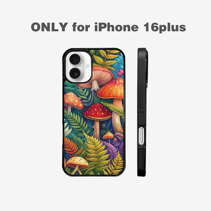 iPhone 16 Plus Case — Mushrooms Botanicalmushrooms P Cix, Customized Protective Case