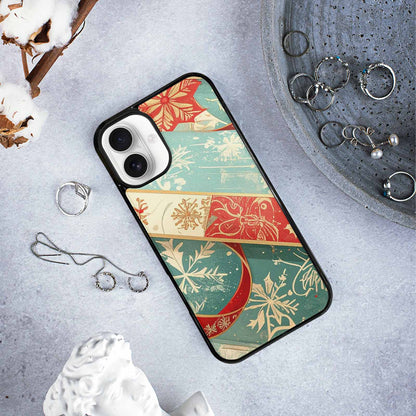 iPhone 16 Plus Case — Christmas Wrapping Paper Pattern Art Wallpaper, Custom Print Case Cover