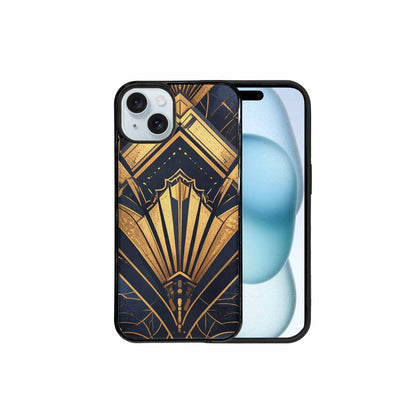 iPhone 15 Plus Case — Art Deco Illustration Pattern, Custom Made Phone Cover