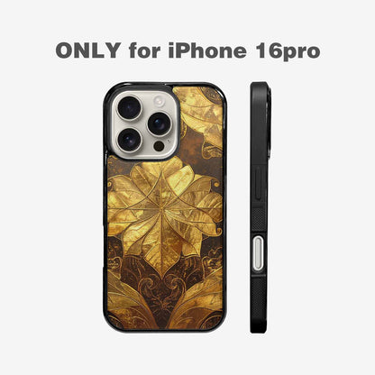 iPhone 16 Pro Case — Klimt Gold Leaf Artwork Pattern, Customized Protective Case