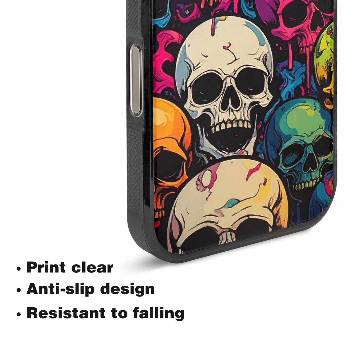 iPhone 16 Pro Max Case — 1000s Of Skulls Digital Camo Drip, Unique Phone Case Design
