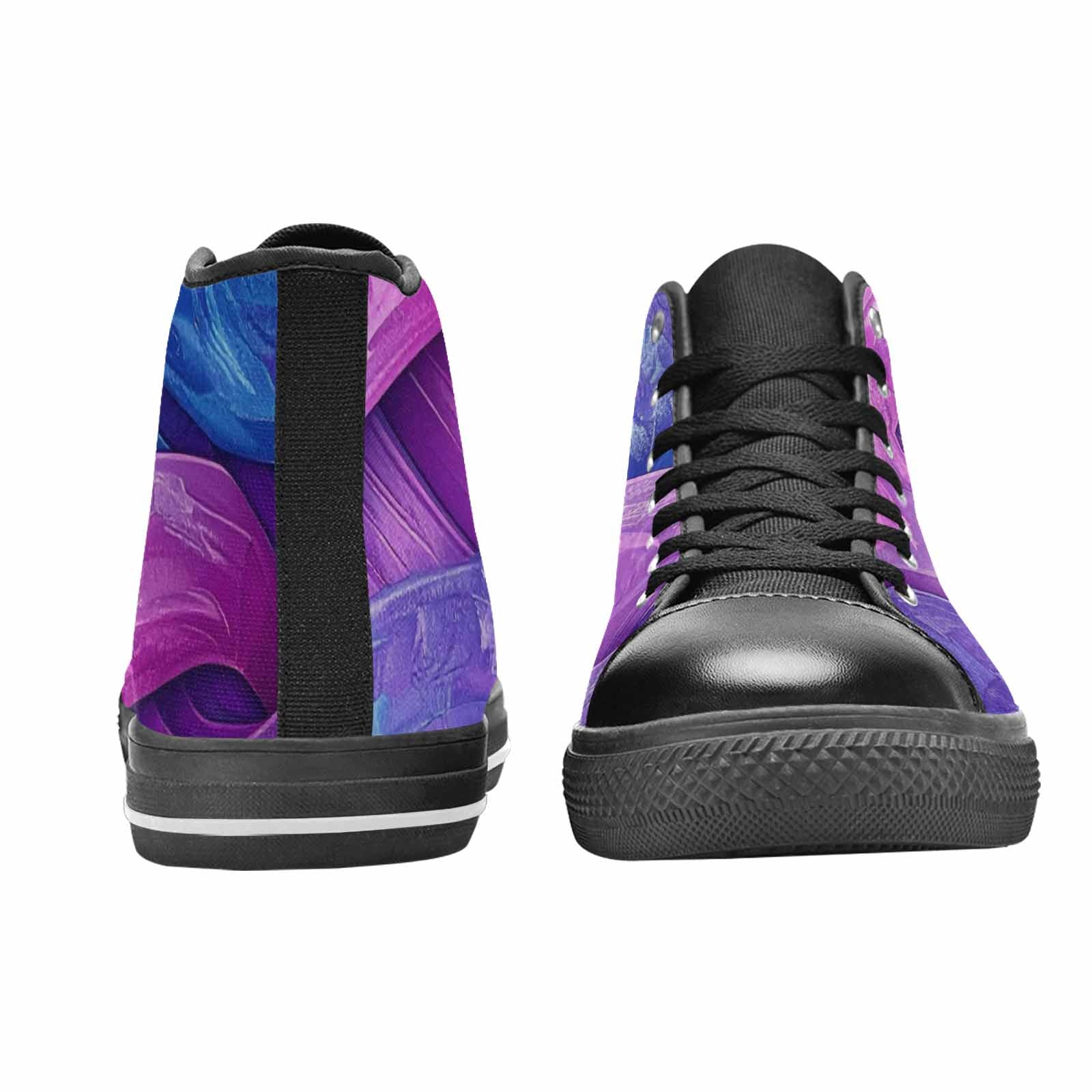 MEN'S Bisexual Flag Color High Top Canvas Vivid Shoes