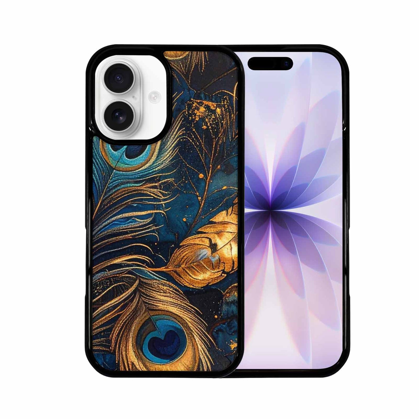 iPhone 17 Case — Metallic Zodiac Peacock Original Art, Customized Protective Case