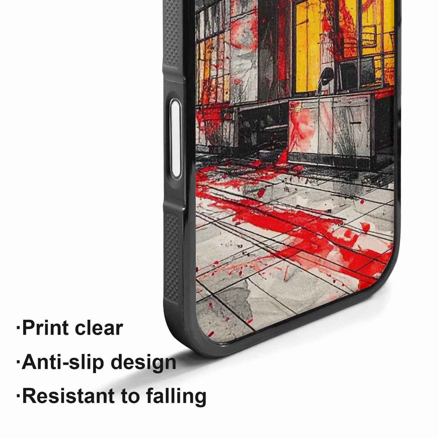 iPhone 17 Case — Black &amp; Red Ink Galaxy Space, Custom Print Case Cover
