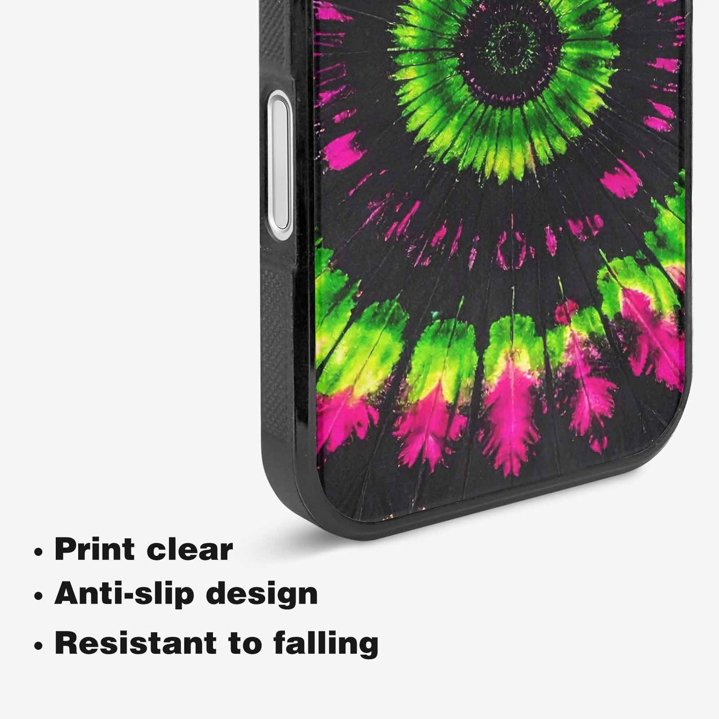iPhone 16 Plus Case — Acid Wash Tie Dye Pattern High, Custom Designed Case Cover