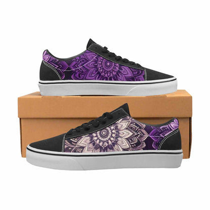 MEN'S Mandala Canvas Lace-Up Neon Fantasy Sneakers