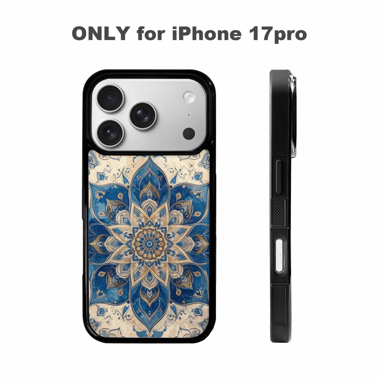 iPhone 17 Pro Case — Small Mandala Pattern Randomly Varying Floral, Personalized Phone Case