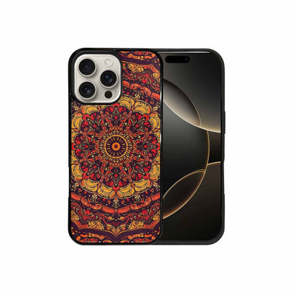 iPhone 16 Pro Max Case — Mandala Lions Art Seamless Pattern Vibrant, Custom Art Phone Cover