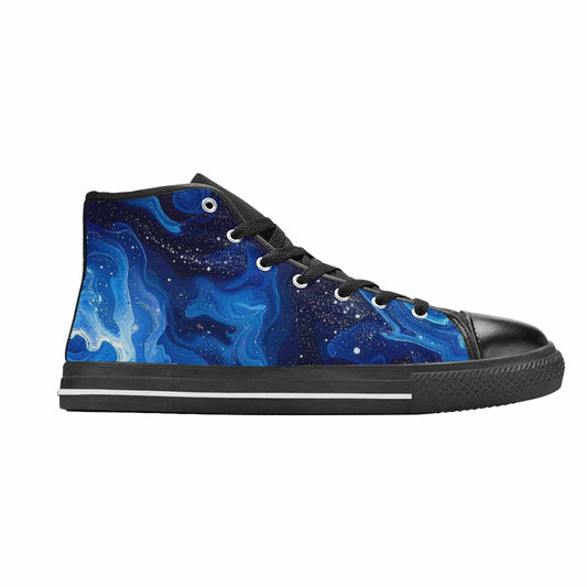 WOMEN'S Galaxy Art - High Top Canvas Wallpaper Art Custom Sneakers