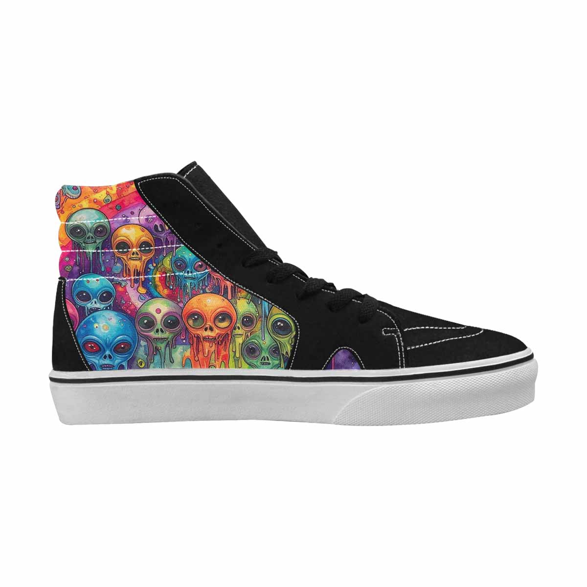 MEN'S Melting Aliens High Top Canvas Dreamlike Shoes