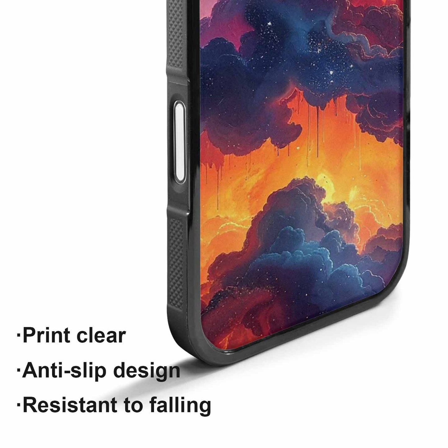 iPhone 17 Case — Seamless Tileable Pattern Of Galaxy Space, Custom Print Case Cover