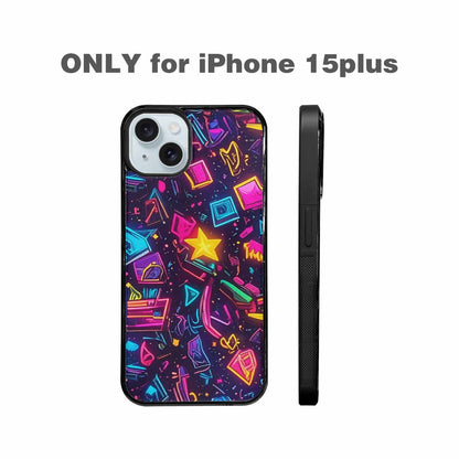 iPhone 15 Plus Case — 80s Retro Motif 80s Retro Motifs, Unique Phone Case Design