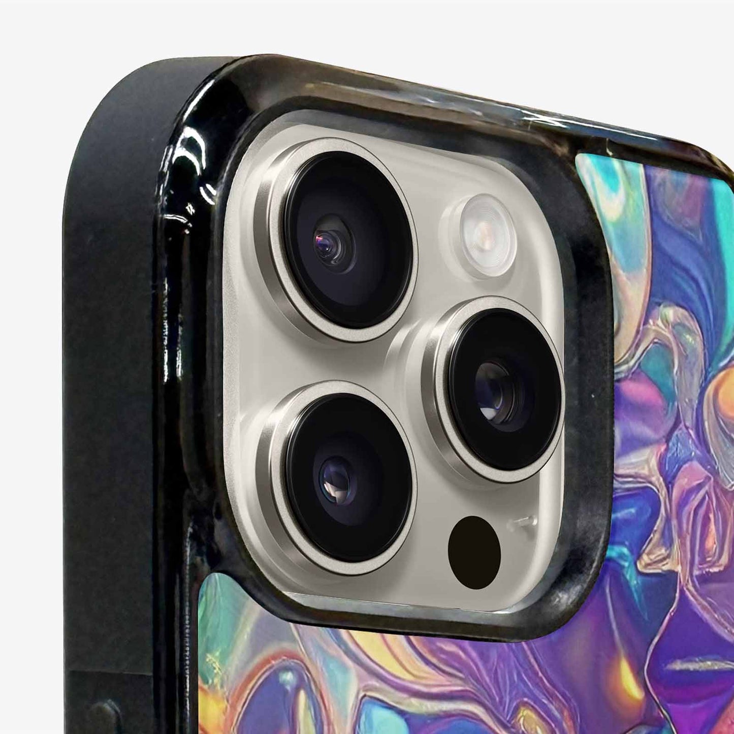 iPhone 16 Pro Case — Holographic Iridescent Shimmer Pattern Hundreds Of, Unique Phone Case Design