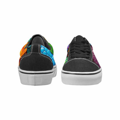 WOMEN'S Reptile Scale Lace-Up Canvas Grunge Shoes