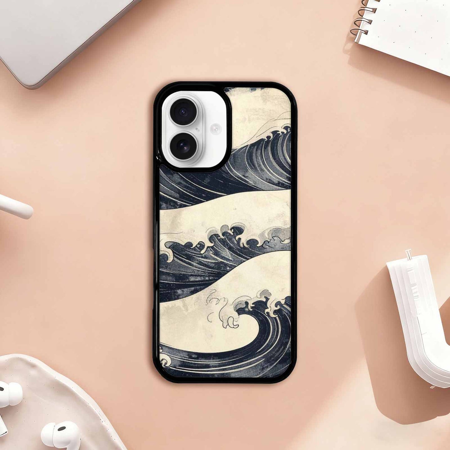 iPhone 17 Case — Vintage Americana Wave Retro Vintage, Custom Phone Case