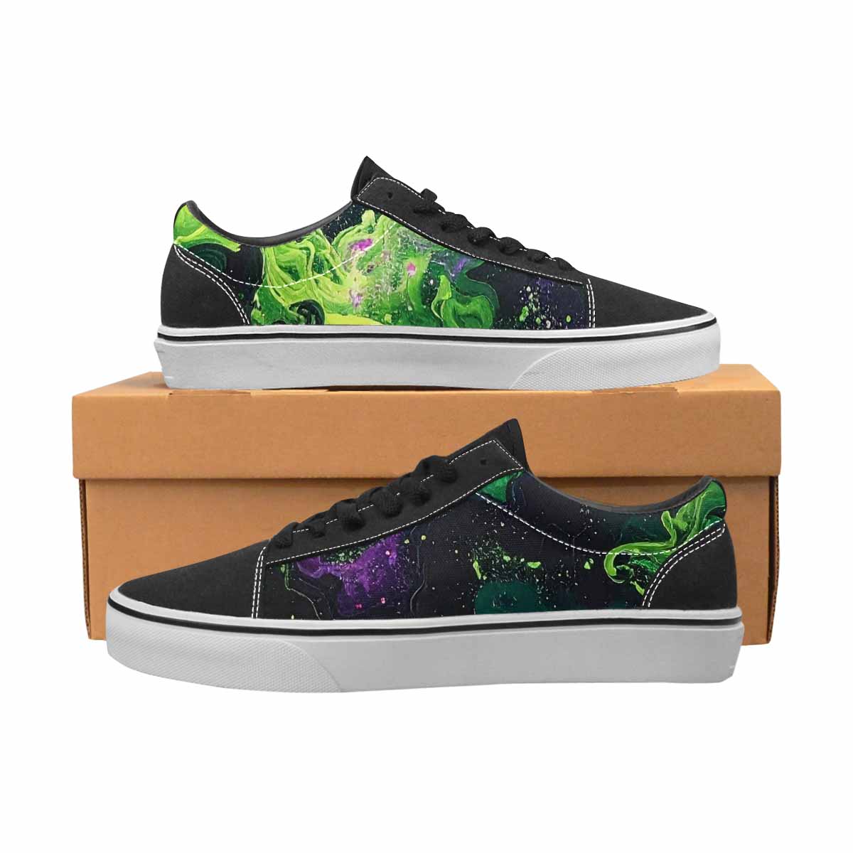 WOMEN'S Galaxy Nebula Lace-Up Canvas Kaleidoscope Sneakers