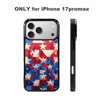 iPhone 17 Pro Max Case — Small American Flag Stars Galaxy Space, Original Design Phone Case