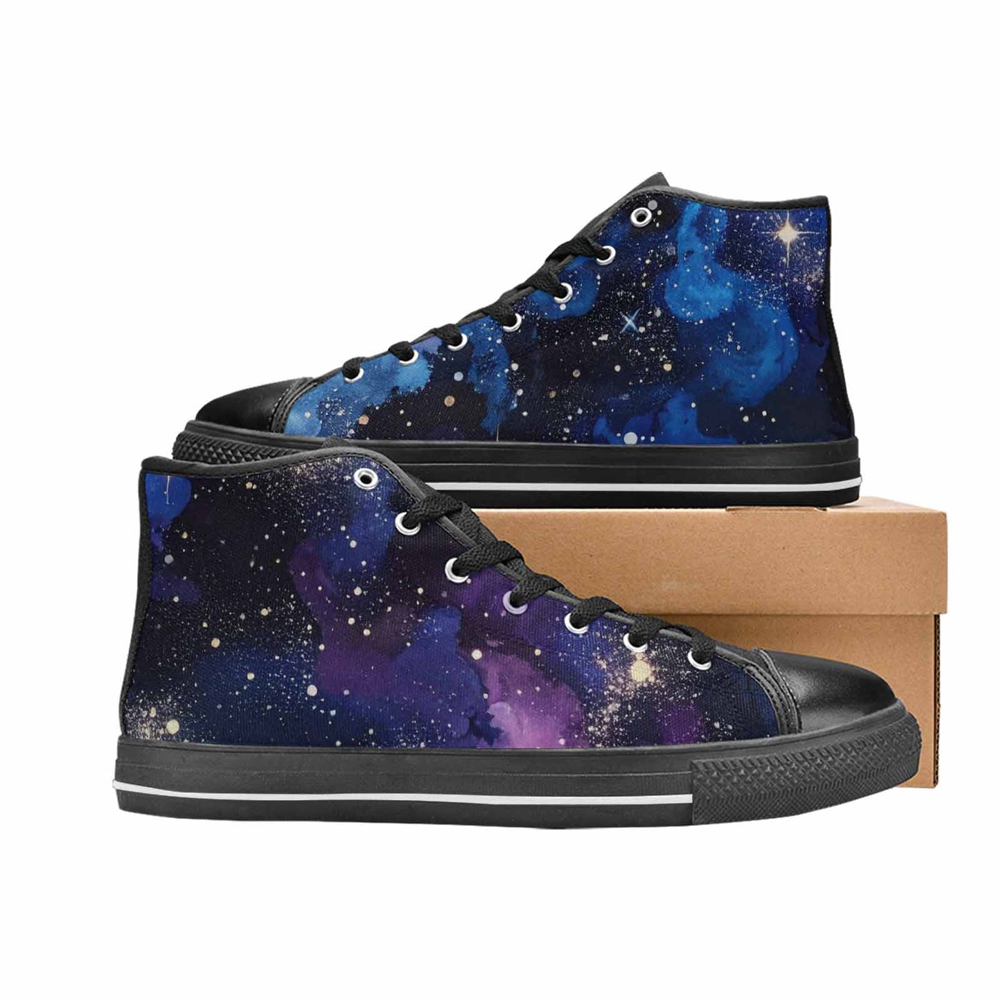 MEN'S Galaxy Art - High Top Canvas Dreamcore Custom Shoes