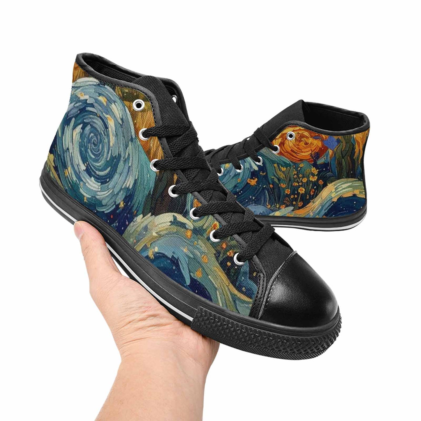 MEN'S Blend All Versions High Top Canvas Vibrant Chaos Sneakers