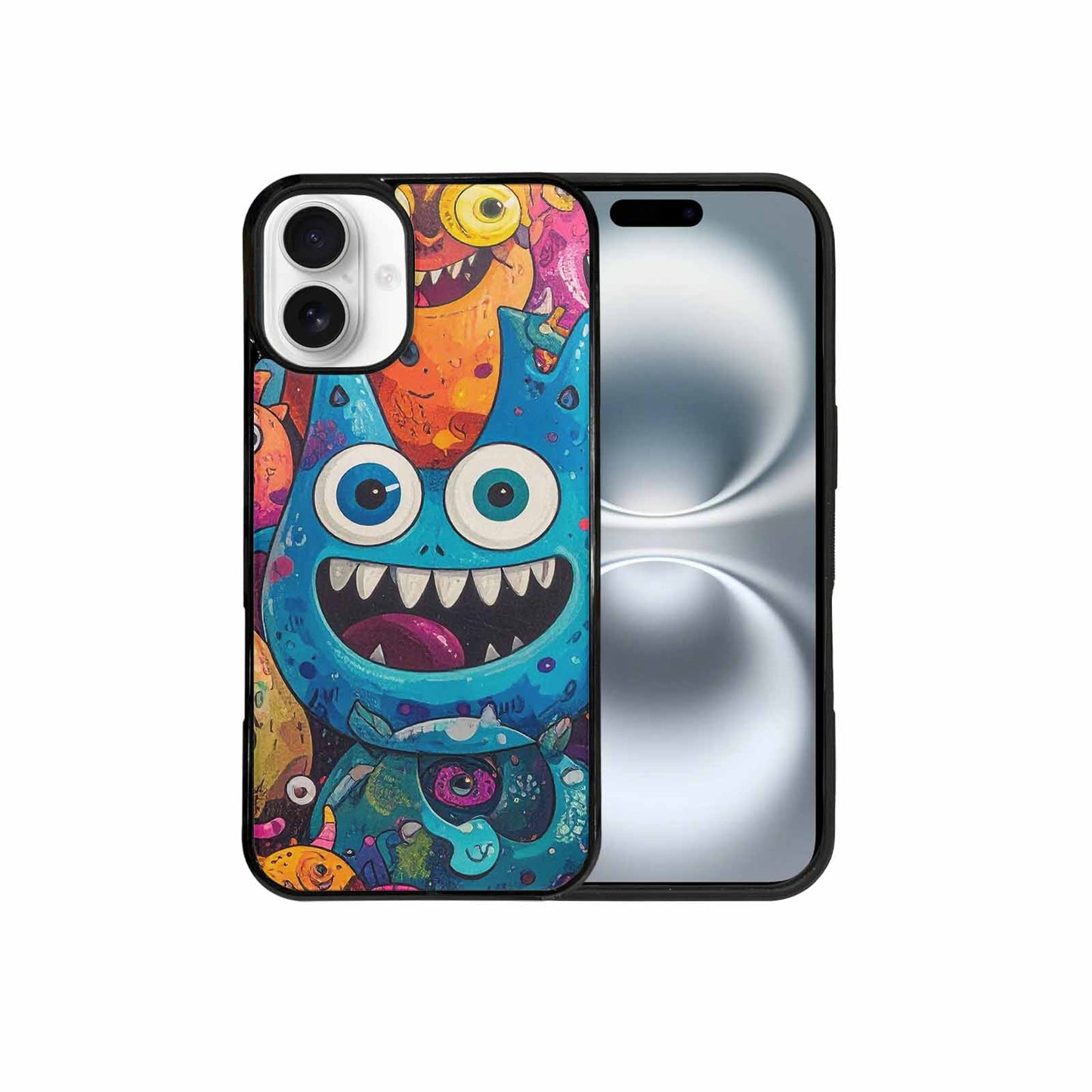 iPhone 16 Plus Case — Goofy Cartoon Monster, Unique Phone Case Design