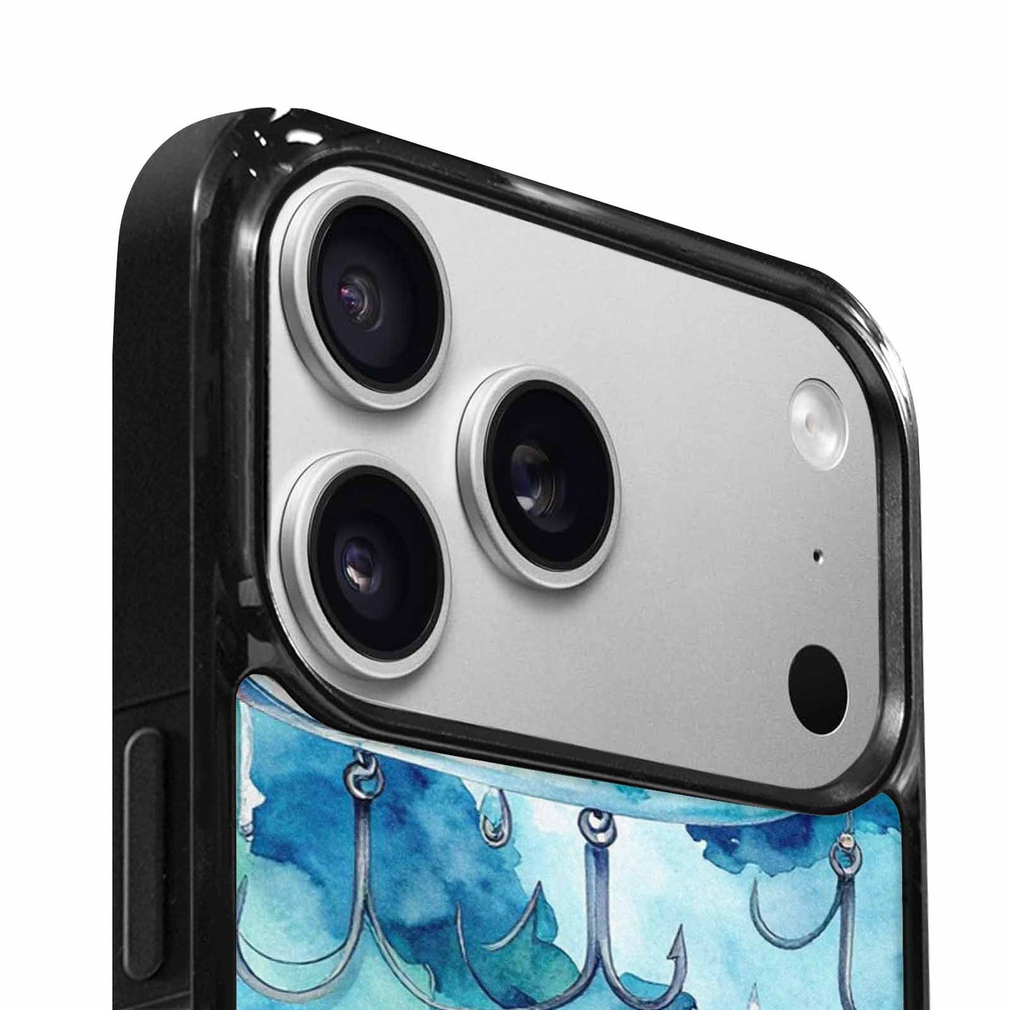 iPhone 17 Pro Max Case — Fishing Lure And Hook Watercolor Abstract, Customized Protective Case
