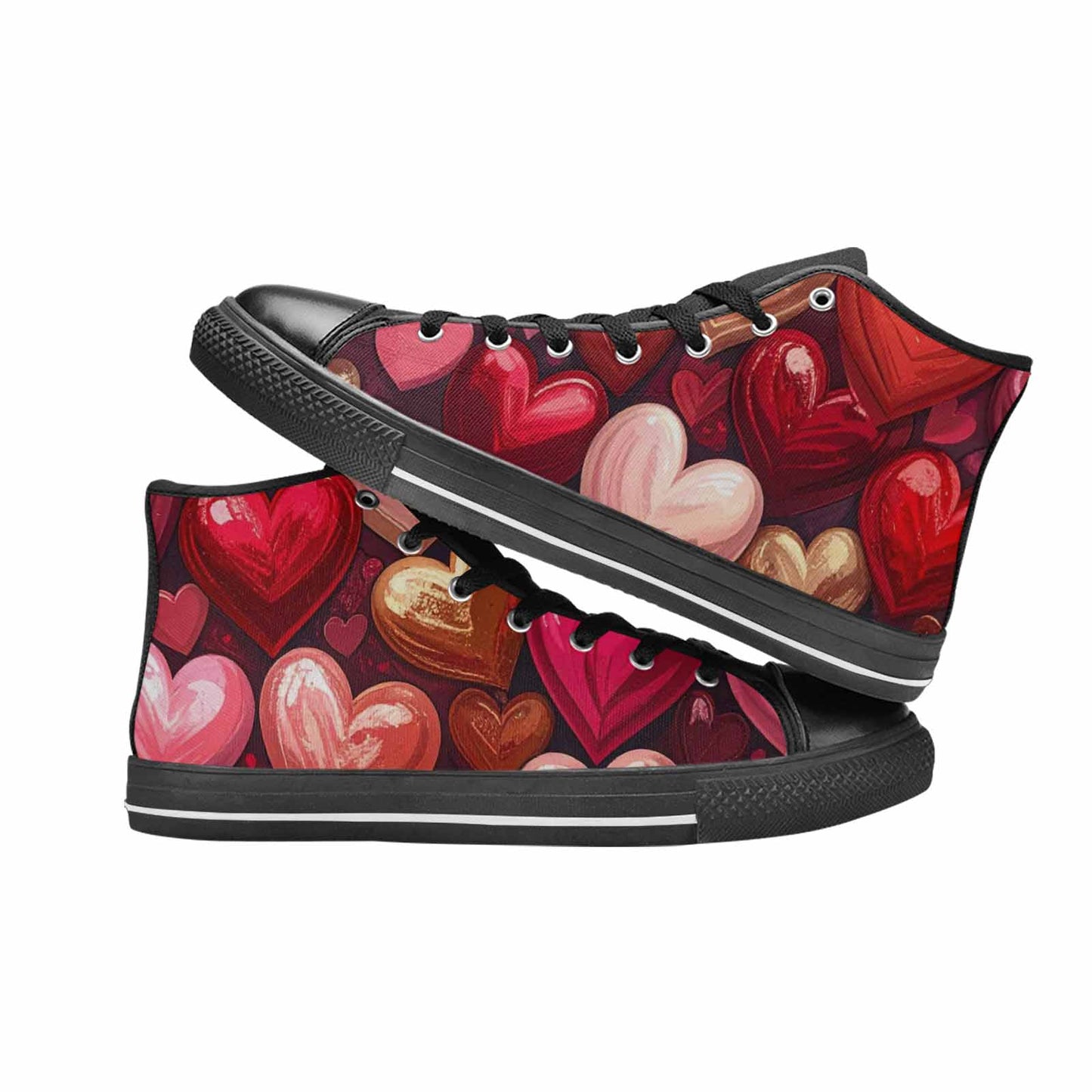 WOMEN'S No Words Or High Top Canvas Aesthetic Custom Sneakers