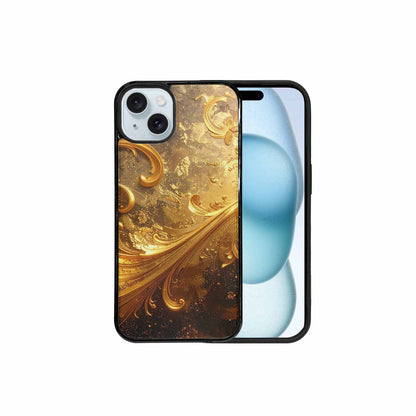iPhone 15 Plus Case — Klimt Gold Leaf Artwork Pattern, Custom Art Phone Cover