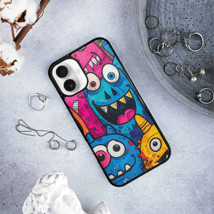 iPhone 16 Plus Case — Goofy Cartoon Monster, Personalized Phone Case