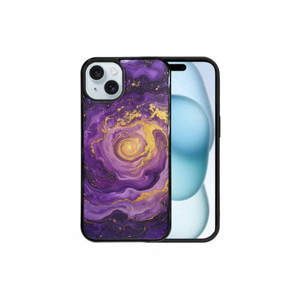 iPhone 15 Plus Case — Swirling Brushstroke Starry Night Texture Blended, Original Design Phone Case