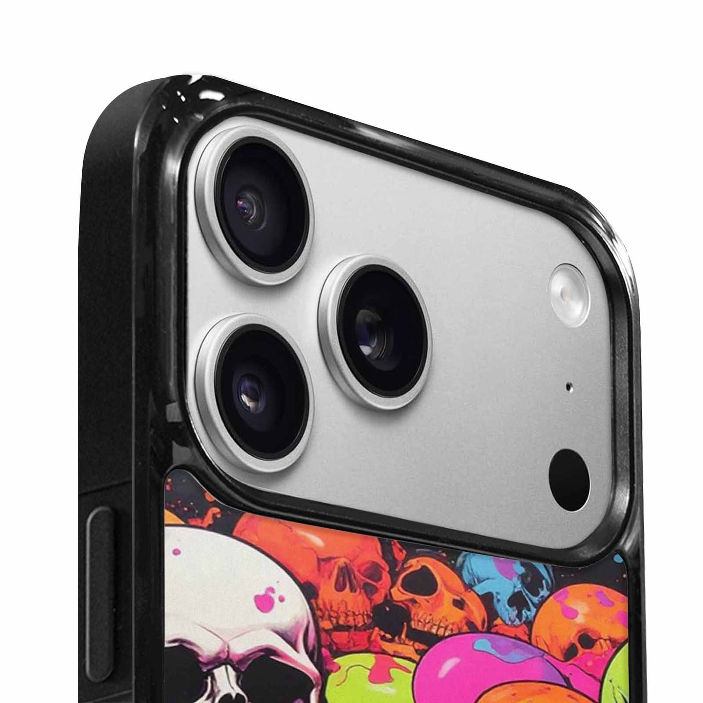 iPhone 17 Pro Case — Vibrant Camo Of Skeletons Neon Camo, Unique Phone Case Design